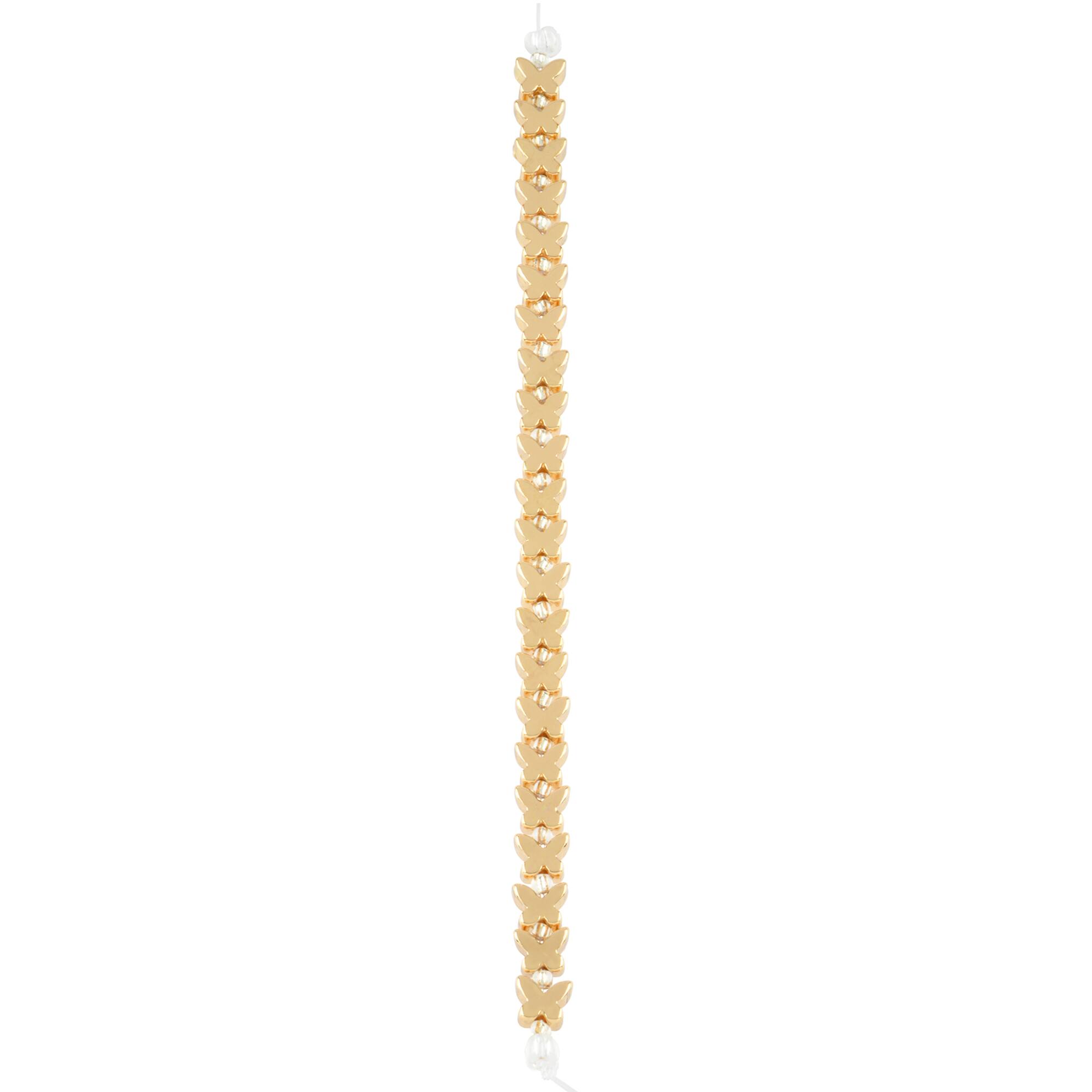 Gold Butterfly Beads, 6mm by Bead Landing™